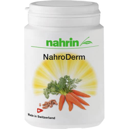 Капсулы Nahroderm с бета-каротином для повышения устойчивости кожи к УФ излучению (16,8 г), 30 капсул