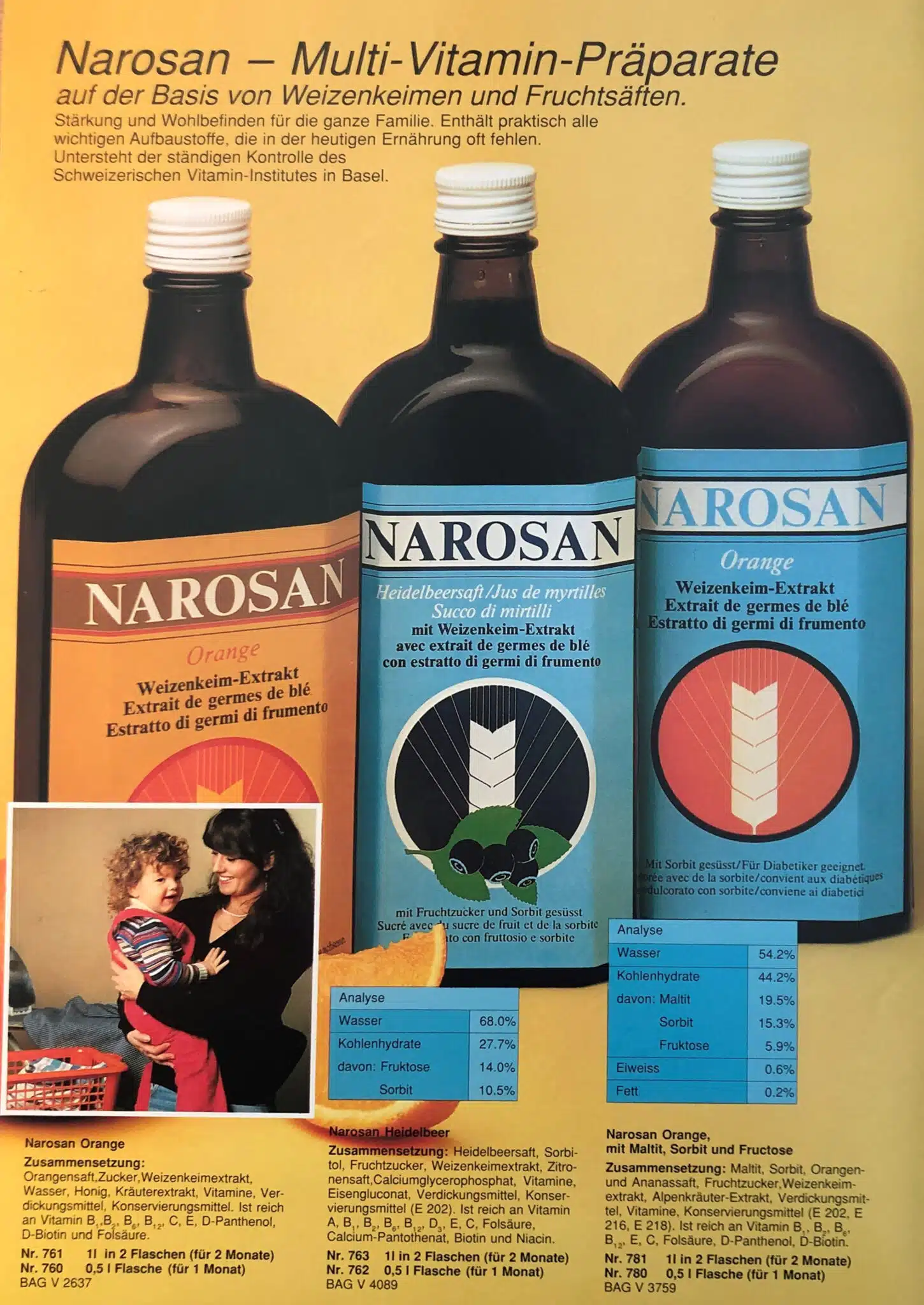 Nahrin 1985 Narosan multivitamin complexes
