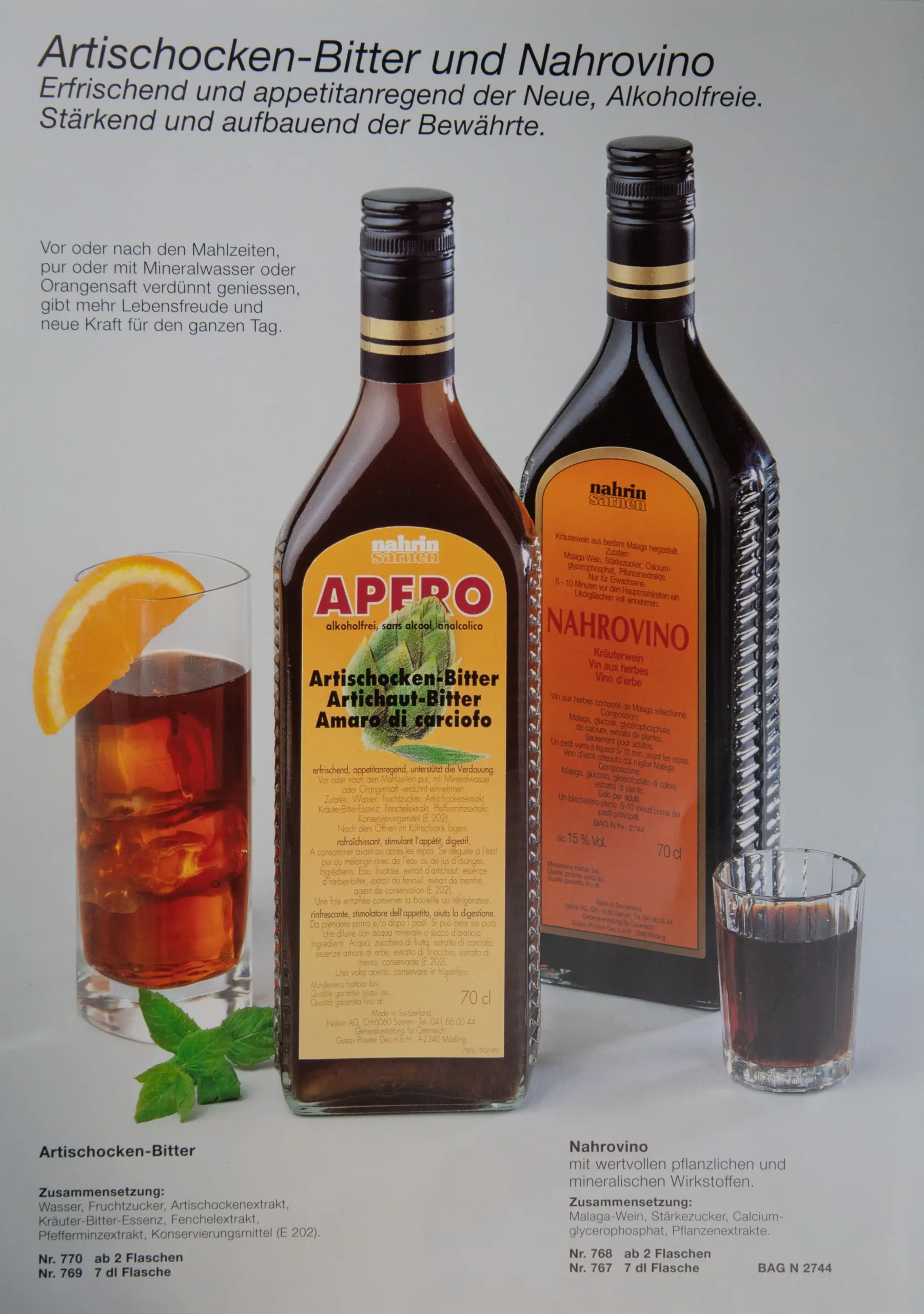 Nahrin 1987 Artichoke drink