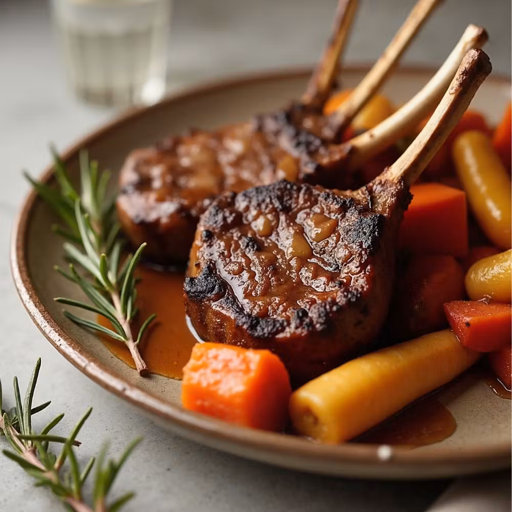 Nahrin Lamb chop with demi glace